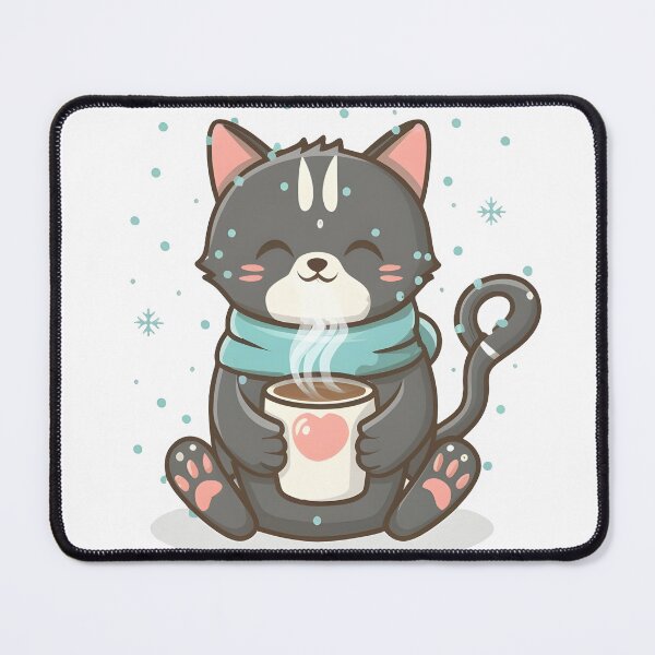 Item preview, Cat drinking hot chocolate designed and sold by r105.