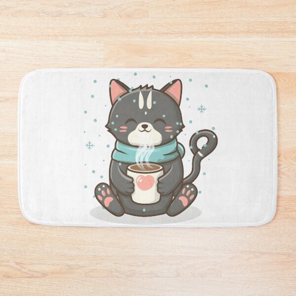 Item preview, Cat drinking hot chocolate designed and sold by r105.