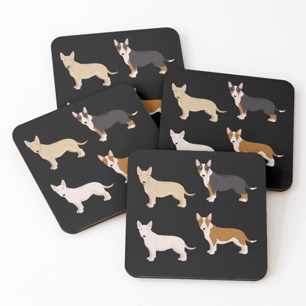 Item preview, Cute Miniature Bull Terrier Dogs designed and sold by TheAnimalZ00.