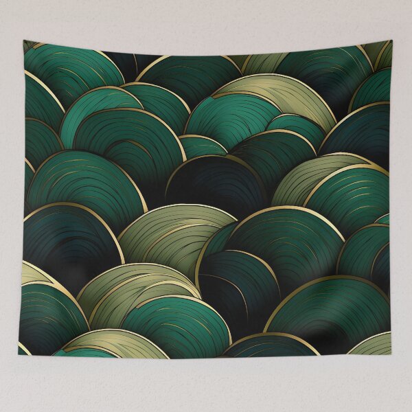 Item preview, Green Bistro abstract decorative print designed and sold by dcrc.