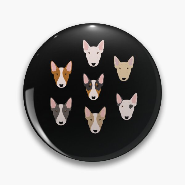Item preview, Cute Miniature Bull Terrier Faces designed and sold by TheAnimalZ00.