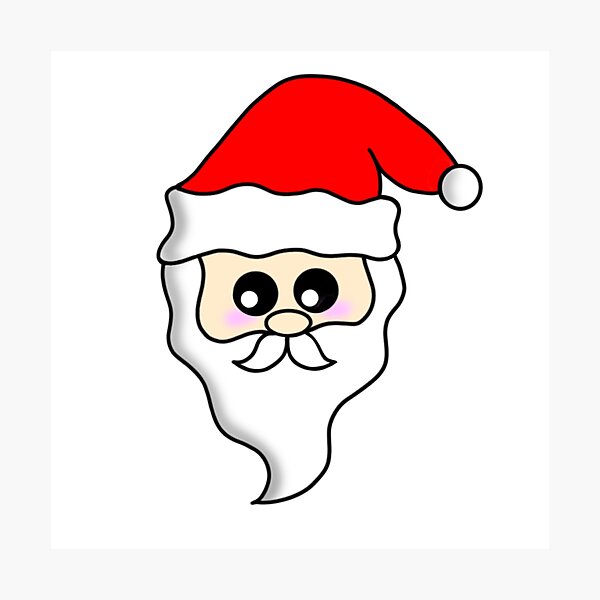 Item preview, Santa Claus - Cute drawing sticker  designed and sold by FlaviaDesenha.