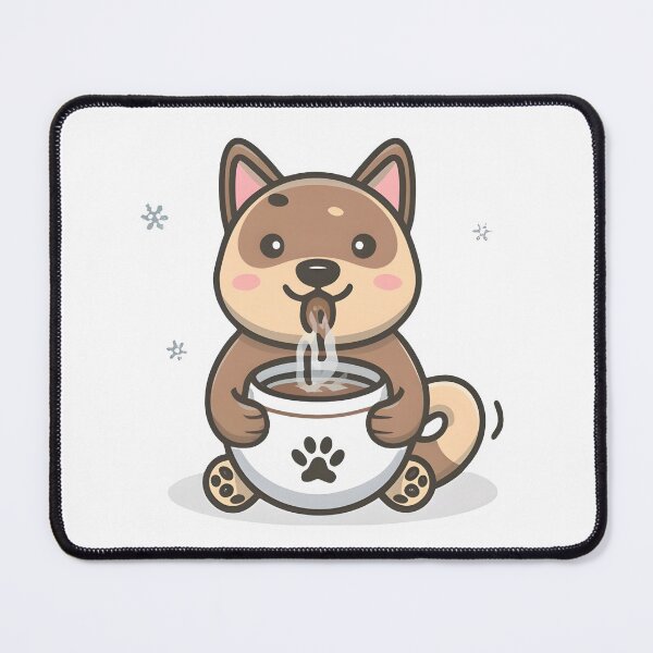 Item preview, Dog drinking hot chocolate designed and sold by r105.