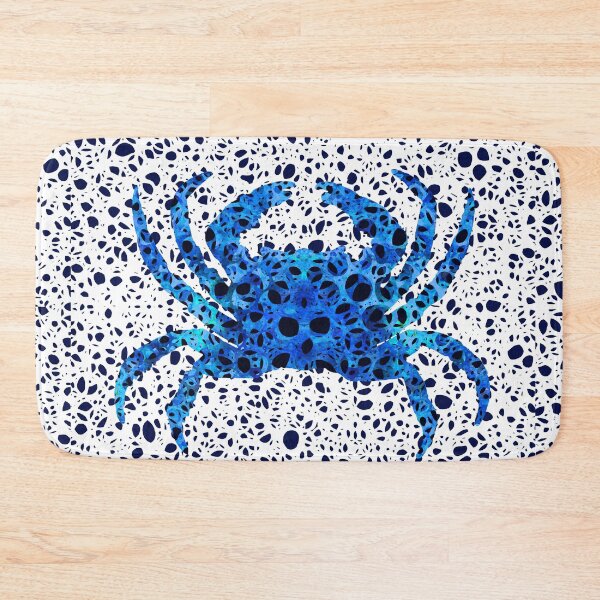 Item preview, Woven Sea Lace Pattern Blue Crab Art 2 designed and sold by Sharon Cummings Art.