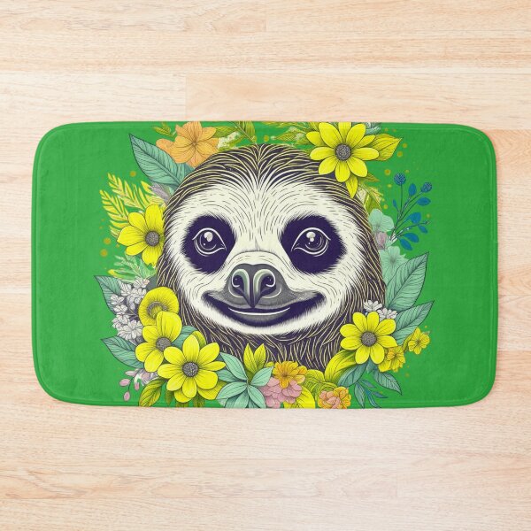 Item preview, Flower Sloth designed and sold by DadDrivenDesign.