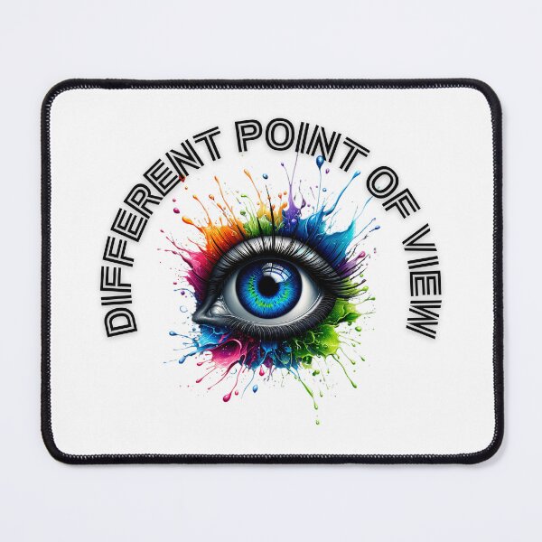 Item preview, Different point of view - blue eye with text designed and sold by IdeasStudio.
