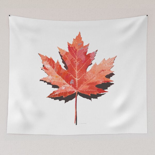 Item preview, Red Maple Leaf Nature Tree Art designed and sold by Sharon Cummings Art.