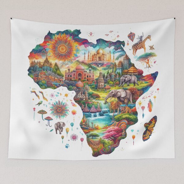 Item preview, Watercolor Africa designed and sold by MarElfArtelier.