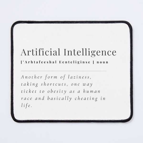 Item preview, Artificial Intelligence AI Definition Funny Developer Gift designed and sold by mkzmerch.