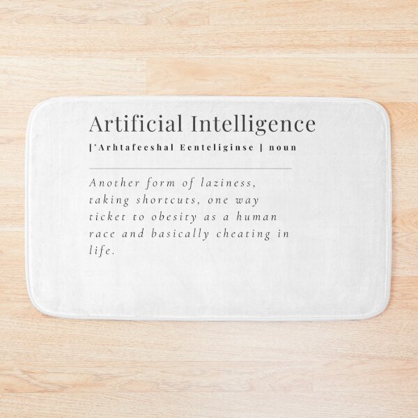 Item preview, Artificial Intelligence AI Definition Funny Developer Gift designed and sold by mkzmerch.