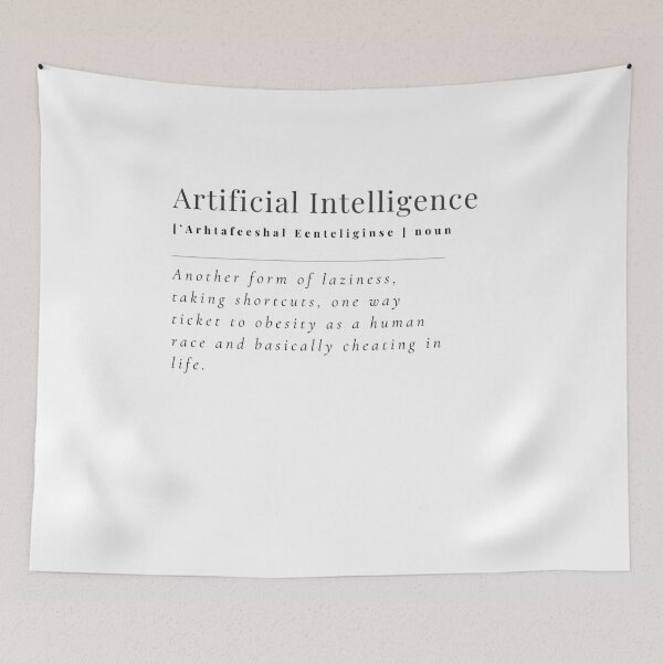 Item preview, Artificial Intelligence AI Definition Funny Developer Gift designed and sold by mkzmerch.