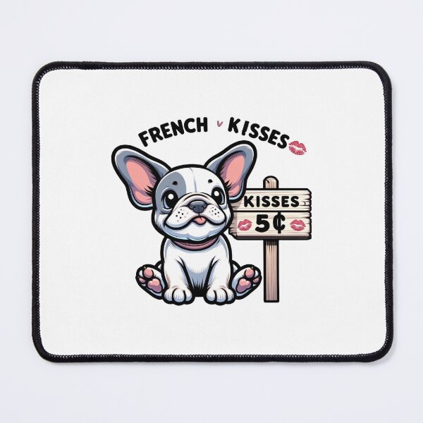Item preview, Frenchie Kisses for Sale: Adorable Bulldog designed and sold by creativechaster.