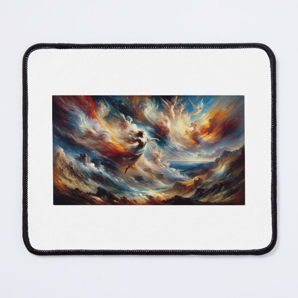 Item preview, Explosions of Color and Emotion: A Dramatic Ode to Passion and Revolution in the Delacroix Style designed and sold by philxpage.