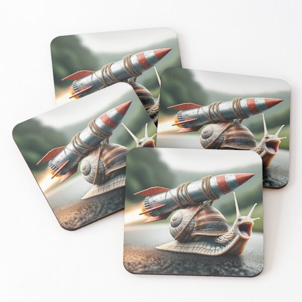 Item preview, Excited Snail Ready for Lift-off designed and sold by digital-savant.