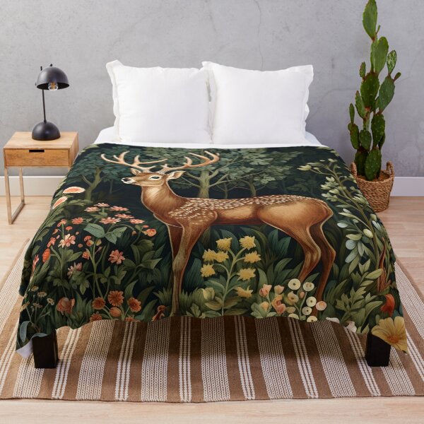 Item preview, Vintage Forest Deer William Morris Style designed and sold by Marina3333.