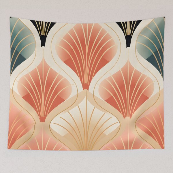Item preview, Peach fuzz abstract decorative print designed and sold by dcrc.