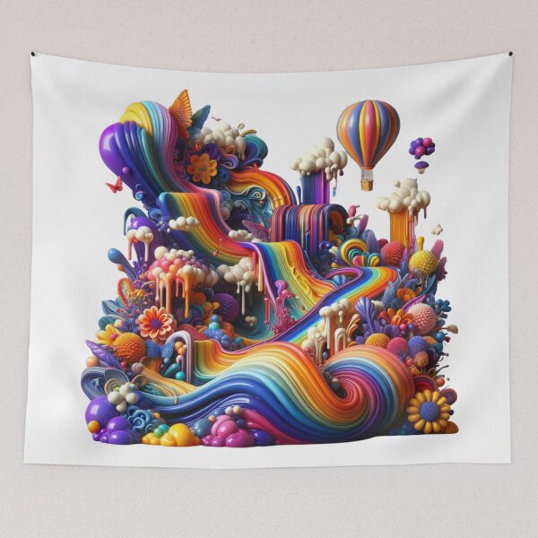 Item preview, Acidic Fantasy - Dreamlike Landscape designed and sold by PlanetTshirtArt.