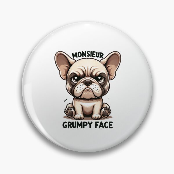 Item preview, Monsieur Grumpy Face: Adorable Bulldog designed and sold by creativechaster.