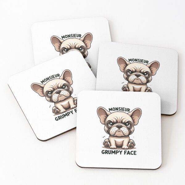 Item preview, Monsieur Grumpy Face: Adorable Bulldog designed and sold by creativechaster.
