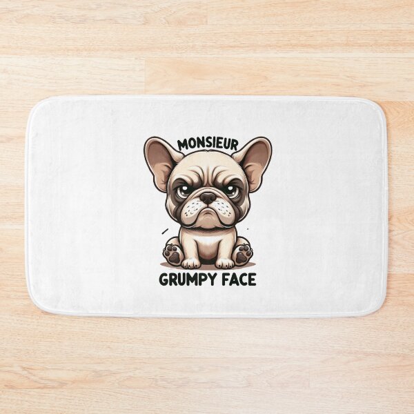 Item preview, Monsieur Grumpy Face: Adorable Bulldog designed and sold by creativechaster.