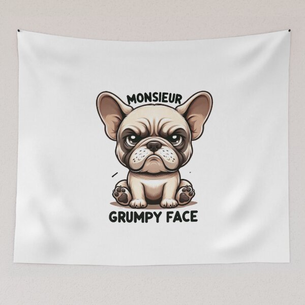 Item preview, Monsieur Grumpy Face: Adorable Bulldog designed and sold by creativechaster.