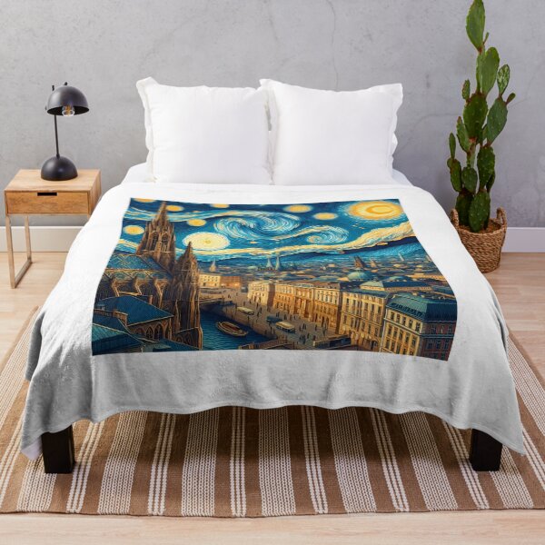 Artikelvorschau, Wien, Österreich, Design im Stil von Vincent van Gogh Sternennacht entworfen und verkauft von CreativeSparkzz.