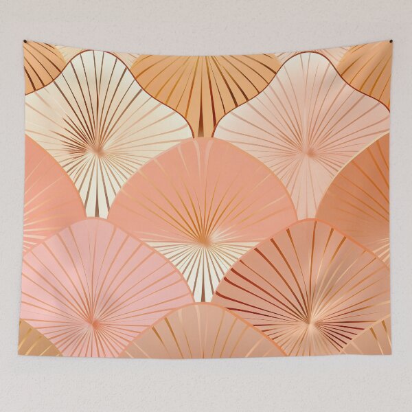 Item preview, peach fuzz abstract decorative print designed and sold by dcrc.