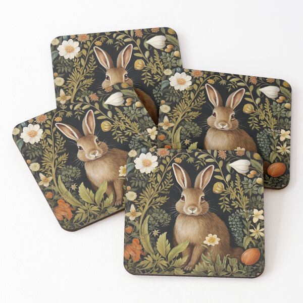 Item preview, Vintage Rabbit William Morris Style designed and sold by Marina3333.