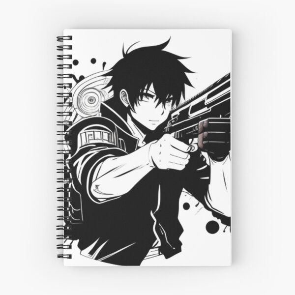 Artikelvorschau, Anime-Charakter mit einer Waffe entworfen und verkauft von Unique D-zine.