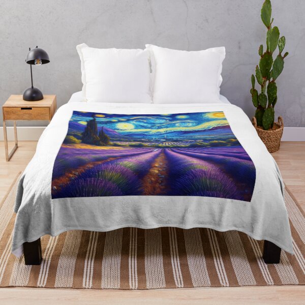 Artikelvorschau, Provence, Frankreich, Design im Stil von Vincent van Gogh Sternennacht entworfen und verkauft von CreativeSparkzz.