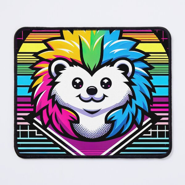 Artikelvorschau, Regenbogen-Igel-Igel-Kaleidoskop, lustige, niedliche Grafik entworfen und verkauft von SpookshowDesign.