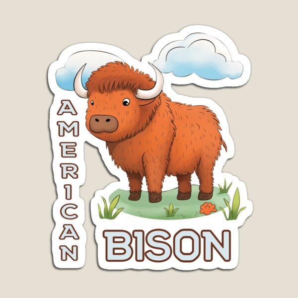 Item preview, Cute american bison designed and sold by AlchemyColor.