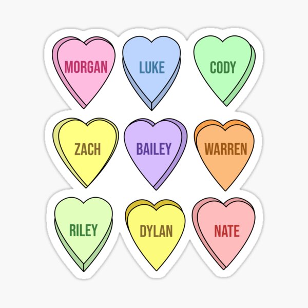  Candy Heart Stickers : Toys & Games