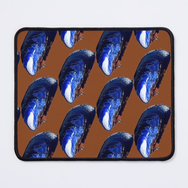 Item preview, Blue and black sea shell designed and sold by Blissfully-MK.