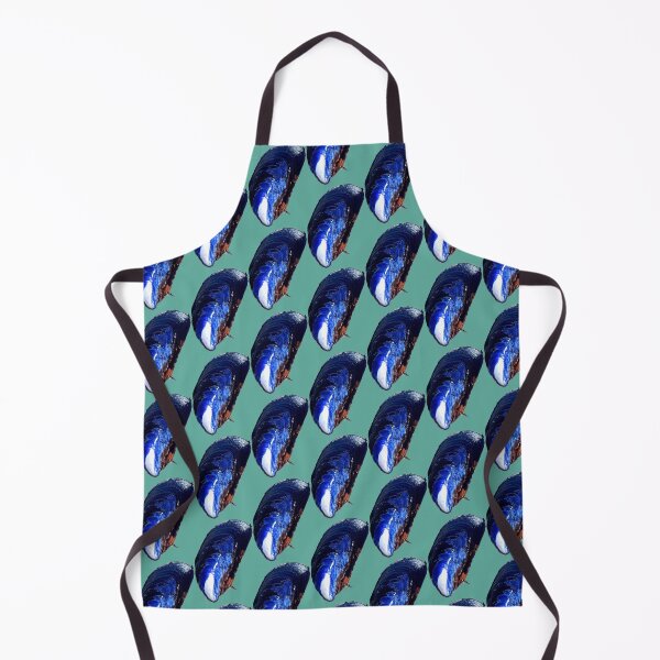 Item preview, Blue and black sea shell designed and sold by Blissfully-MK.