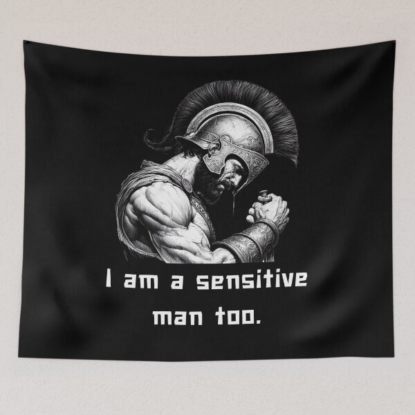 Item preview, Achilles: I am a sensitive man too for man designed and sold by CachoGlorious.