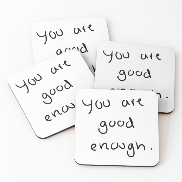 Item preview, You are good enough (black) designed and sold by Ally Designs.