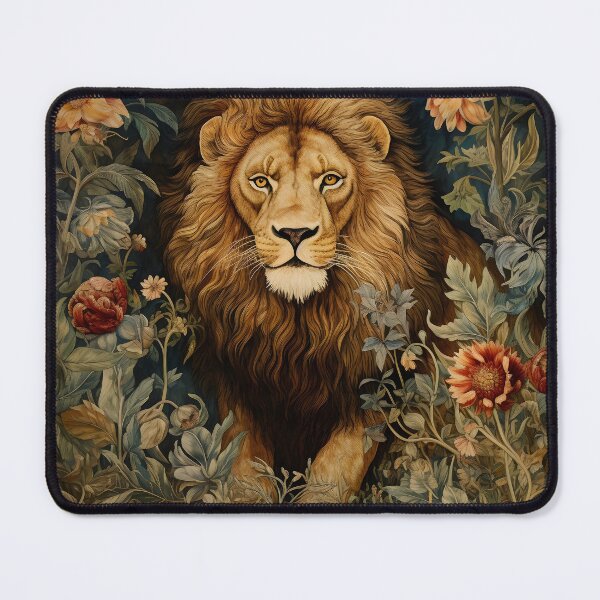 Item preview, Vintage Jungle Lion William Morris Style designed and sold by Marina3333.