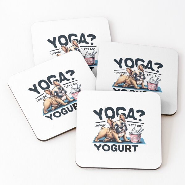 Item preview, Yoga or Yogurt: French Bulldog Humor designed and sold by creativechaster.
