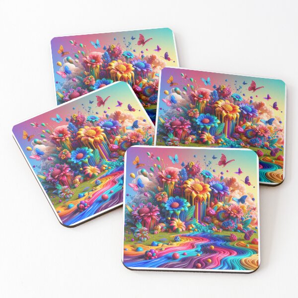 Item preview, Psychedelic Garden - Vibrant Flowering designed and sold by PlanetTshirtArt.