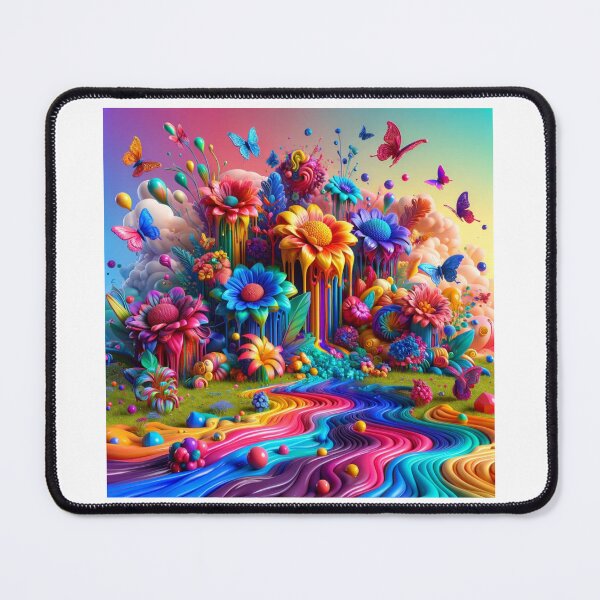 Item preview, Psychedelic Garden - Vibrant Flowering designed and sold by PlanetTshirtArt.