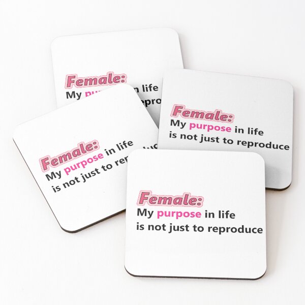 Item preview, Female: My purpose in life is not just to reproduce (pink) designed and sold by UnlockKnowledge.