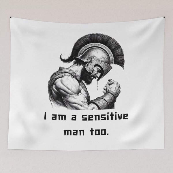 Item preview, Achilles: I am a sensitive man too for man designed and sold by CachoGlorious.