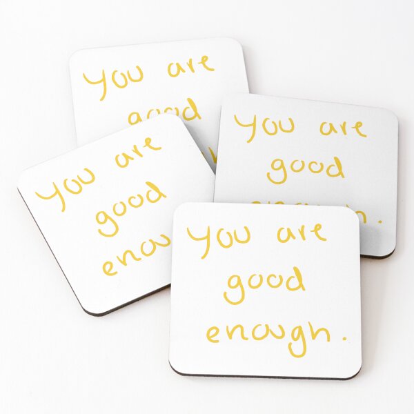 Item preview, You are good enough (yellow/orange) designed and sold by Ally Designs.