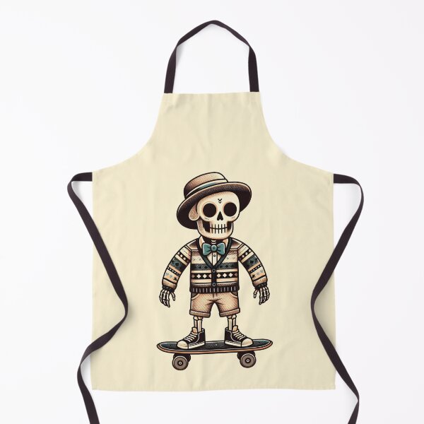 Item preview, Preppy Skeleton on Skateboard designed and sold by AnasCreativeHub.