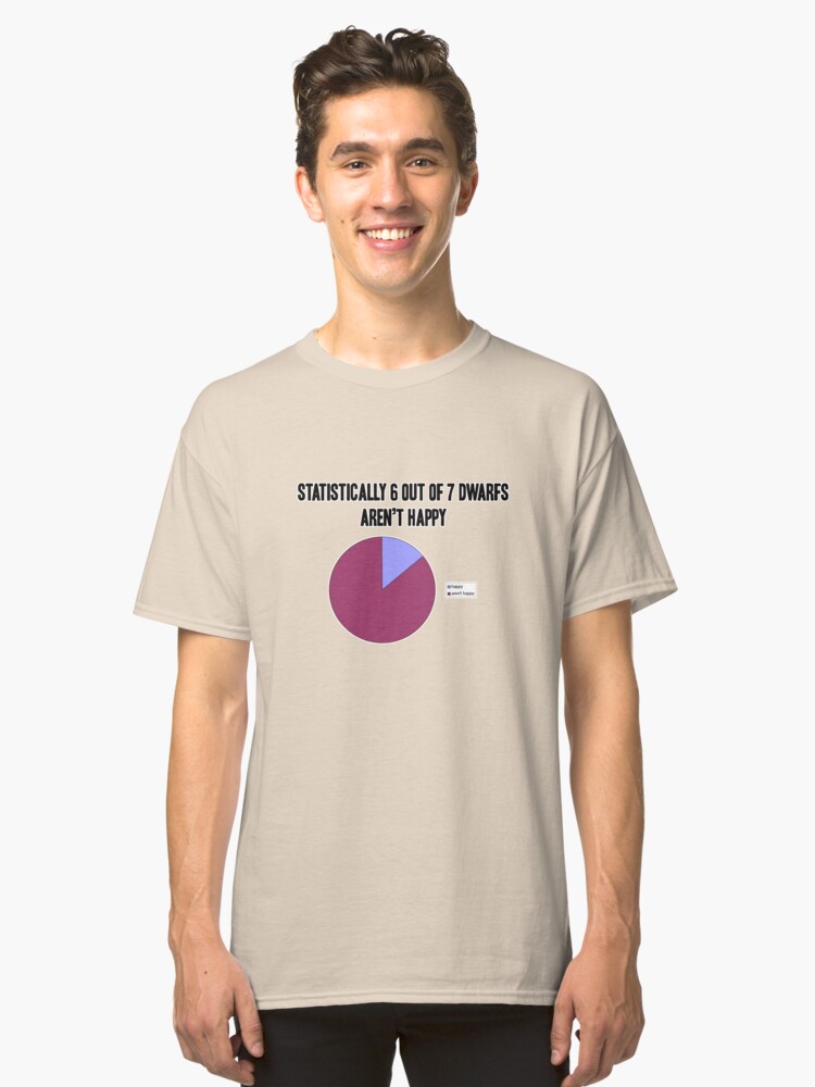 Alternate view of Dwarf statistics Classic T-Shirt