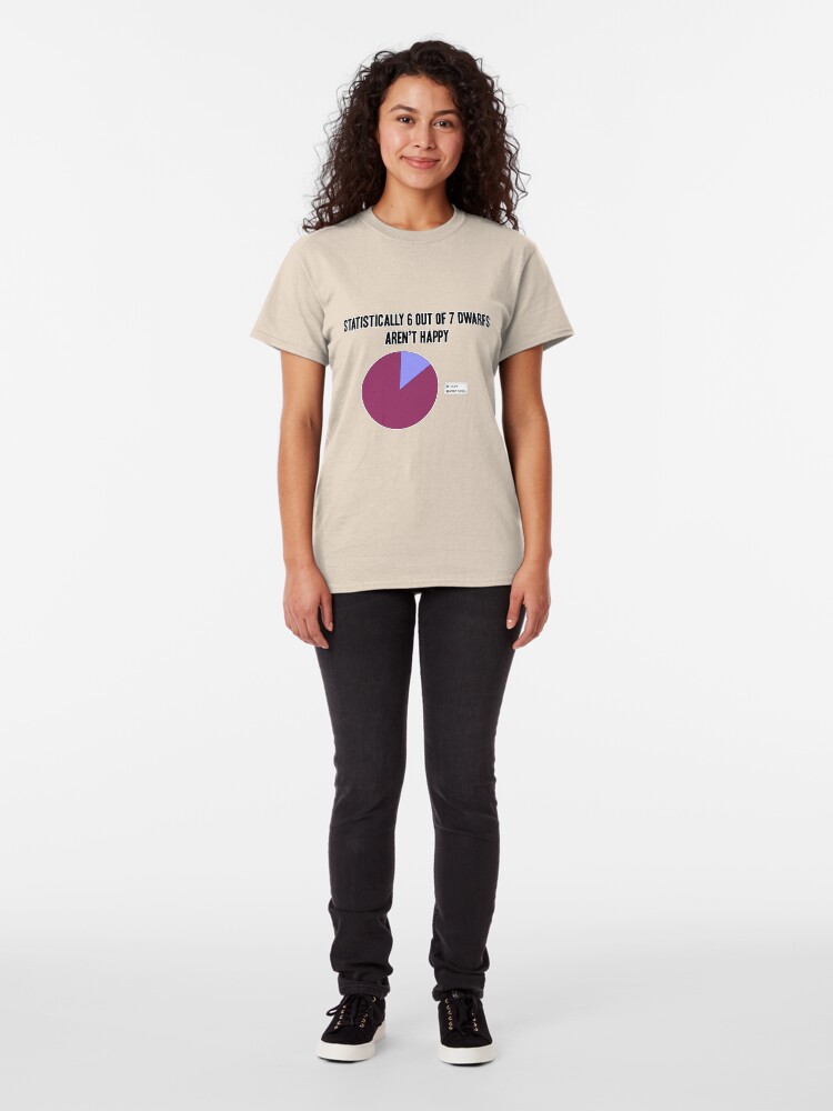 Alternate view of Dwarf statistics Classic T-Shirt