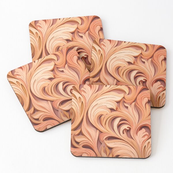 Item preview, peach fuzz abstract decorative print designed and sold by dcrc.
