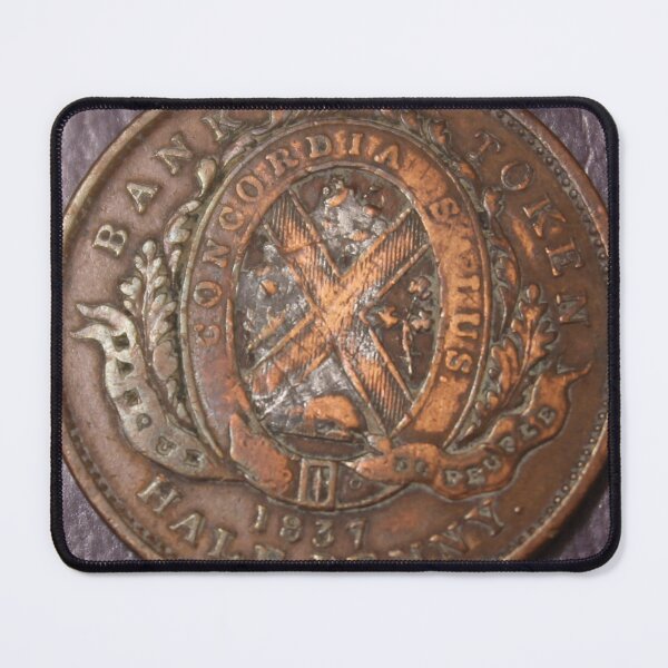 Item preview, 1887 Half Penny Canadian Bank Token designed and sold by coinsxcrochet.