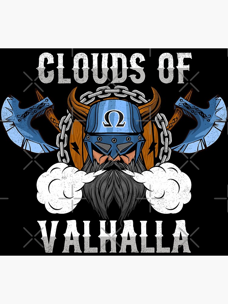 Clouds Of Valhalla - Vaping Viking - Vape Vape On" Greeting Card by  anziehend | Redbubble